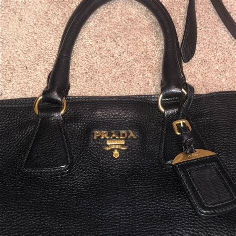 prada pebbled leather purse